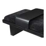 Arlington Chenille Fabric Upholstered Bench (22014-) in Black