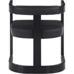 Manchester Vegan Leather Upholstered Dining Chair in Black