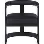 Manchester Vegan Leather Upholstered Dining Chair in Black