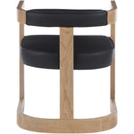 Manchester Vegan Leather Upholstered Dining Chair in Black