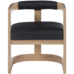 Manchester Vegan Leather Upholstered Dining Chair in Black