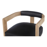 Manchester Vegan Leather Upholstered Dining Chair in Black