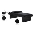 Arlington Chenille Fabric Upholstered Bench (22014-) in Black