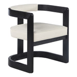 Manchester Vegan Leather Upholstered Dining Chair in Cream