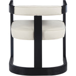 Manchester Vegan Leather Upholstered Dining Chair in Cream
