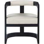 Manchester Vegan Leather Upholstered Dining Chair in Cream