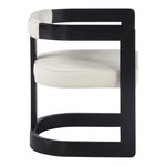 Manchester Vegan Leather Upholstered Dining Chair in Cream