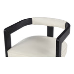 Manchester Vegan Leather Upholstered Dining Chair in Cream