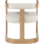 Manchester Vegan Leather Upholstered Dining Chair in Cream