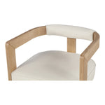 Manchester Vegan Leather Upholstered Dining Chair in Cream
