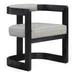 Manchester Vegan Leather Upholstered Dining Chair in Grey