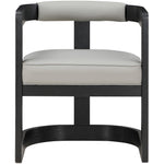 Manchester Vegan Leather Upholstered Dining Chair in Grey