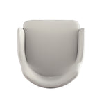Tremont Vegan Leather Metal Armchair in Stone Gray