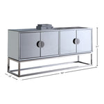 Marbella Stainless Steel Sideboard / Buffet in Mirrored