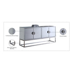 Marbella Stainless Steel Sideboard / Buffet in Mirrored