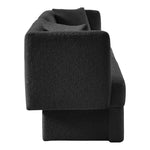 Marcel 91" Boucle Fabric Upholstered Sofa in Black
