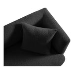Marcel 91" Boucle Fabric Upholstered Sofa in Black
