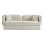 Marcel 91" Boucle Fabric Upholstered Sofa in Cream