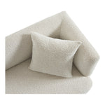 Marcel 91" Boucle Fabric Upholstered Sofa in Cream