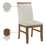 Ananda Fabric Upholstered Dining Chair in Beige