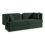 Marcel 91" Boucle Fabric Upholstered Sofa in Green