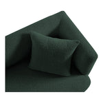 Marcel 91" Boucle Fabric Upholstered Sofa in Green