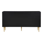 Marisol Wood Veneer And Iron Dresser in Black