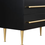 Marisol Wood Veneer And Iron Dresser in Black