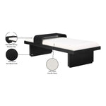 Arlington Chenille Fabric Upholstered Bench (22014-) in Cream