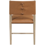 Andie Vegan Leather Upholstered Dining Chair in Cognac