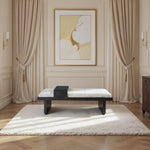 Arlington Chenille Fabric Upholstered Bench (22014-) in Grey
