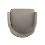 Tremont Vegan Leather Metal Armchair in Taupe