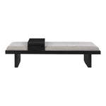 Arlington Chenille Fabric Upholstered Bench (22014-) in Grey