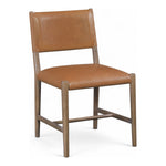Andie Vegan Leather Upholstered Dining Chair in Cognac