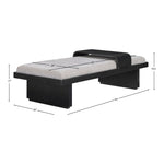 Arlington Chenille Fabric Upholstered Bench (22014-) in Grey