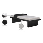 Arlington Chenille Fabric Upholstered Bench (22014-) in Grey