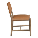 Andie Vegan Leather Upholstered Dining Chair in Cognac
