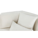 Marquis 93" Velvet Upholstered Sofa in Cream