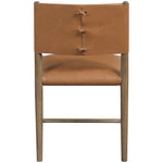 Andie Vegan Leather Upholstered Dining Chair in Cognac