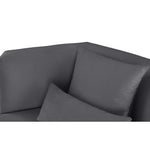 Marquis 93" Velvet Upholstered Sofa in Grey