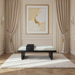Arlington Chenille Fabric Upholstered Bench (22014-) in Mint Green