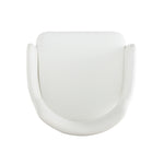 Tremont Vegan Leather Metal Armchair in White