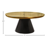 Martini Iron Coffee Table in Gold