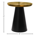 Martini Iron End / Side Table in Gold
