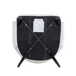 Tremont Vegan Leather Metal Armchair in White