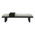 Arlington Chenille Fabric Upholstered Bench (22014-) in Mint Green
