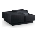 Mateo Oak Veneer Coffee Table in Black