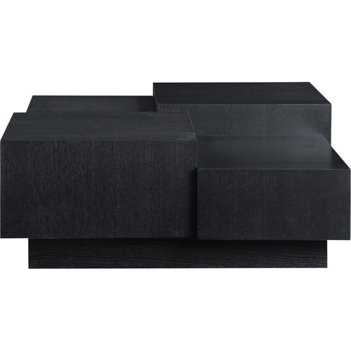Mateo Oak Veneer Coffee Table in Black