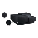 Mateo Oak Veneer Coffee Table in Black