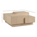 Mateo Oak Veneer Coffee Table in Natural